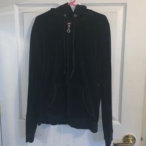 New York and Company velour zip-up sweatshirt